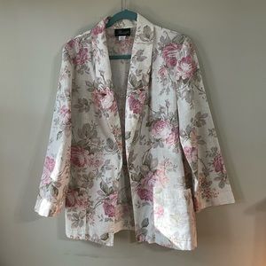 Vintage floral blazer
